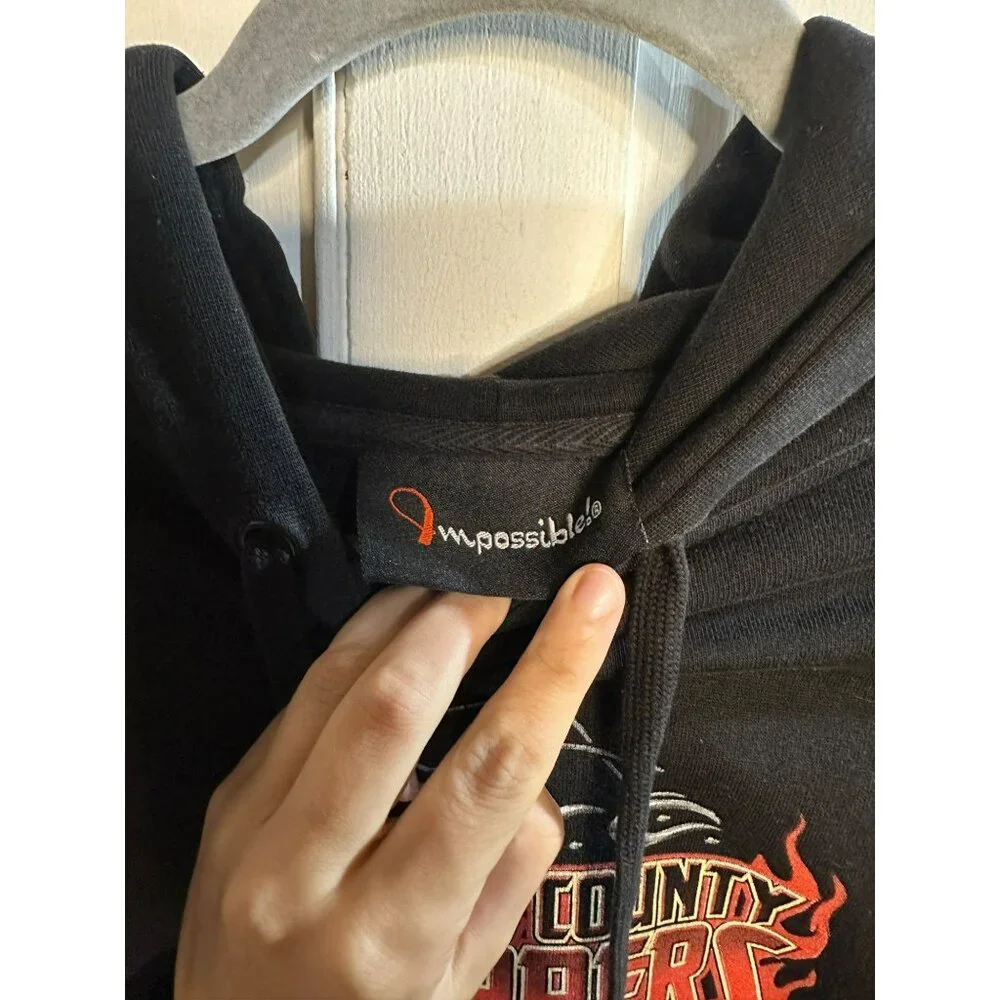Orange County Choppers Hoodie – Winged Flaming‎ Rider Graphic Pullover 21